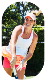 Jade Lewis our new Pacific Padel coach shown on the court